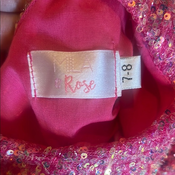 Mila & Rose Hot Pink Pink Sequin Dress - Picture 2 of 4